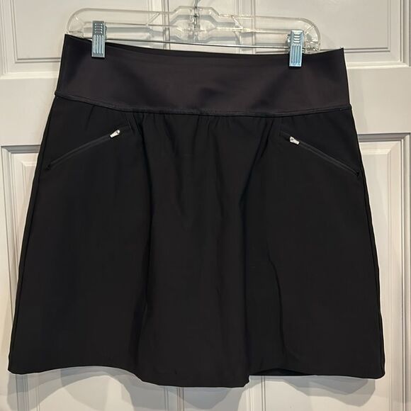 Puma black skort with zipper pockets in front size L - Picture 1 of 5